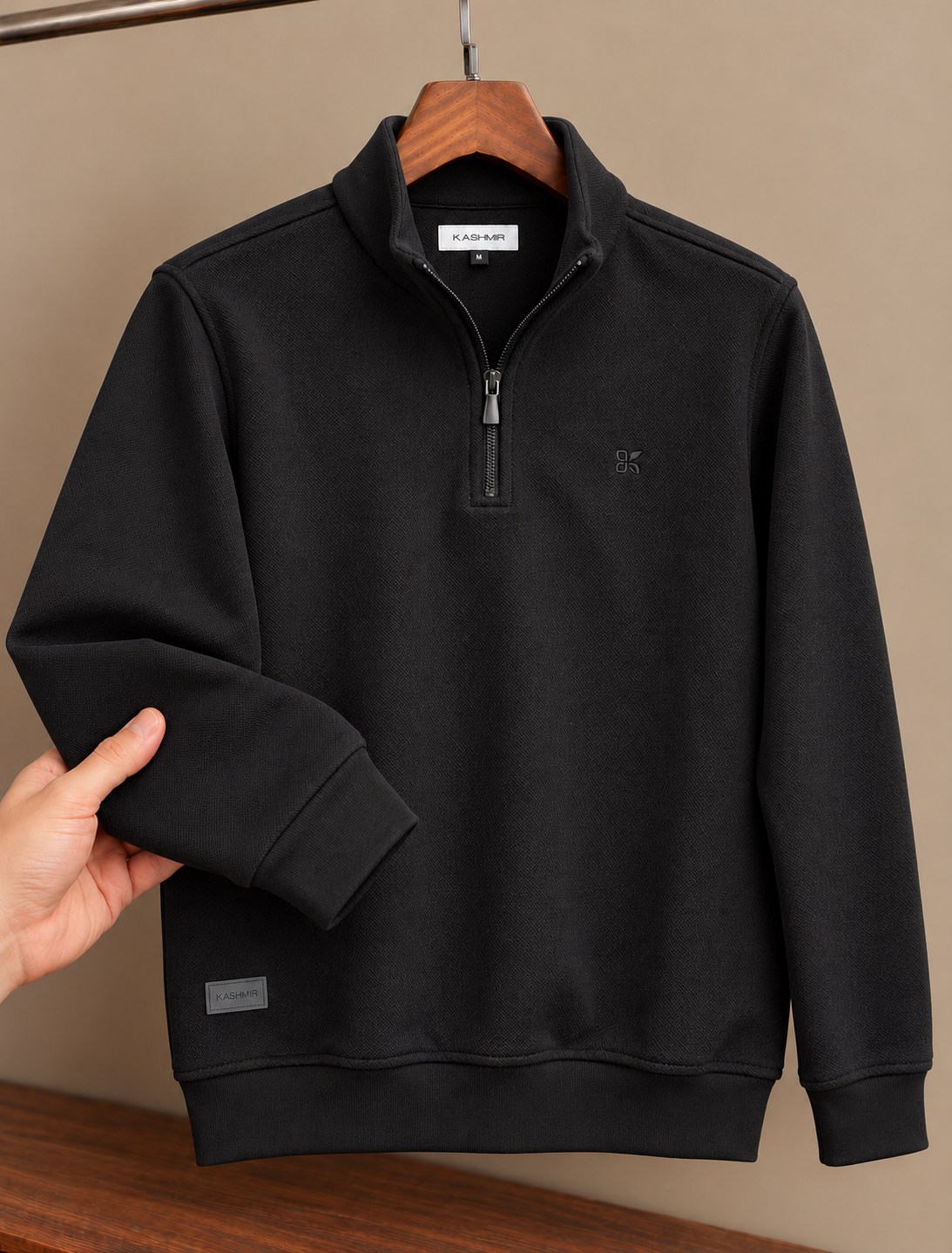 Half Zip Sweater - Black