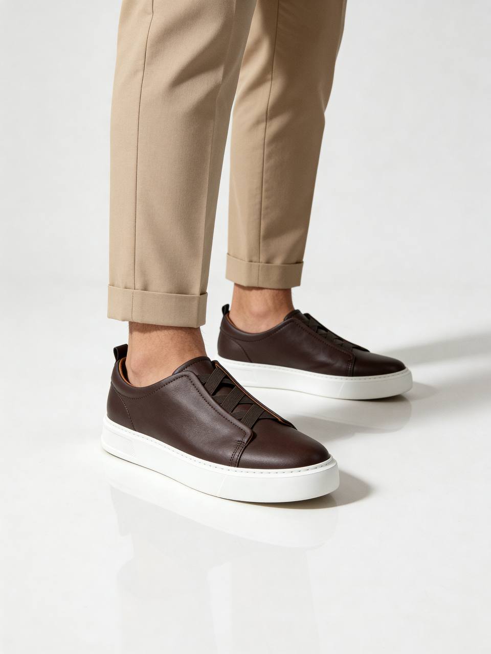Urban Luxe Sneaker - Brown