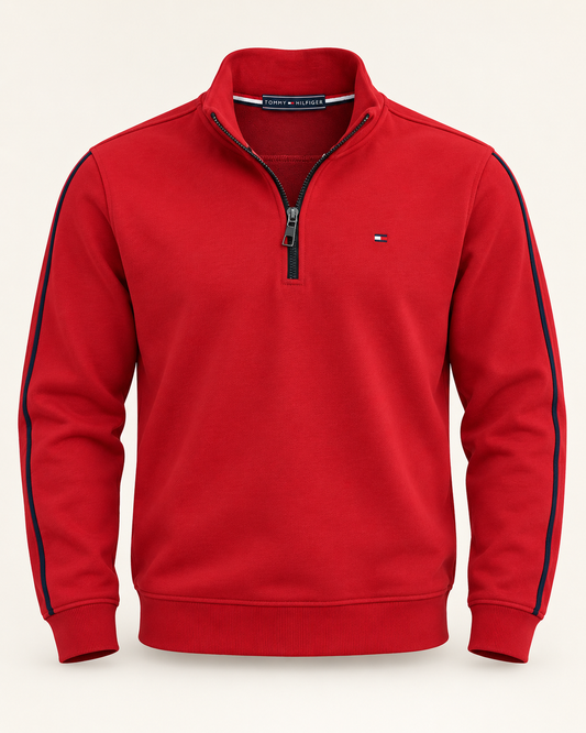 Track Half Zip - Red