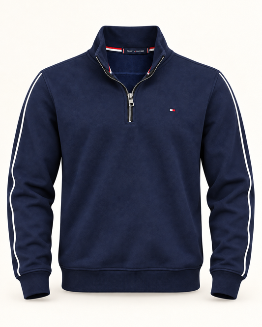 Track Half Zip - Navy