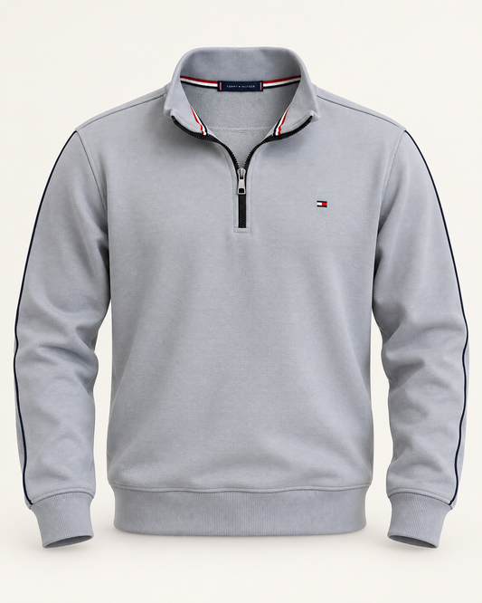 Track Half Zip - Grey