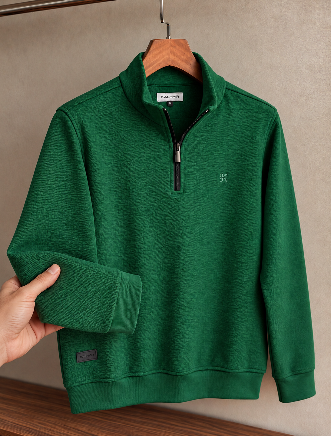 Half Zip Sweater - Green