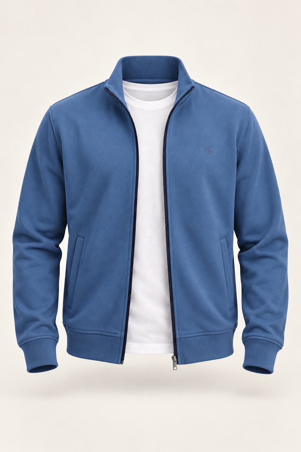 Full Zip Sweater - Blue