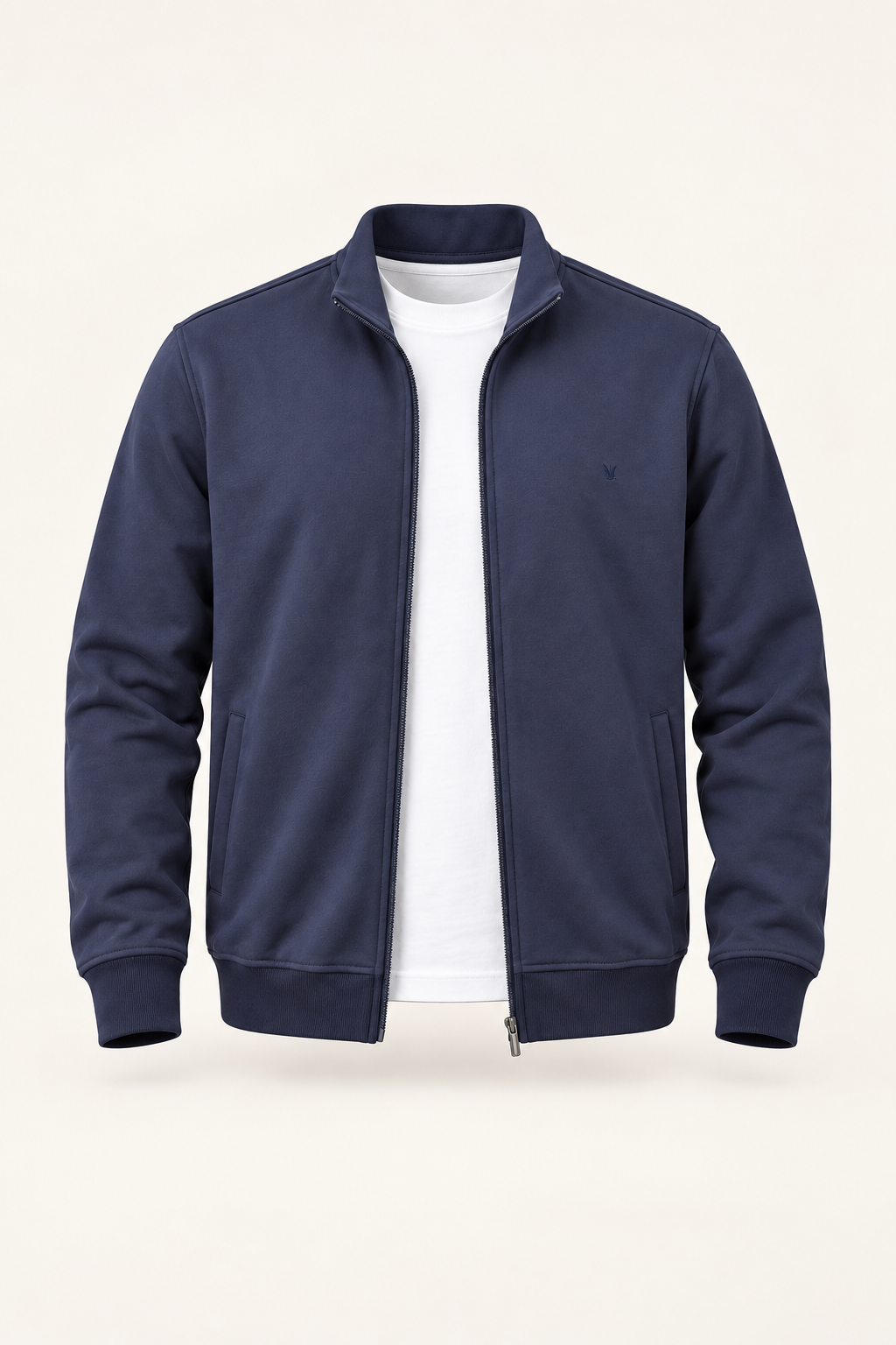 Full Zip Sweater - Navy