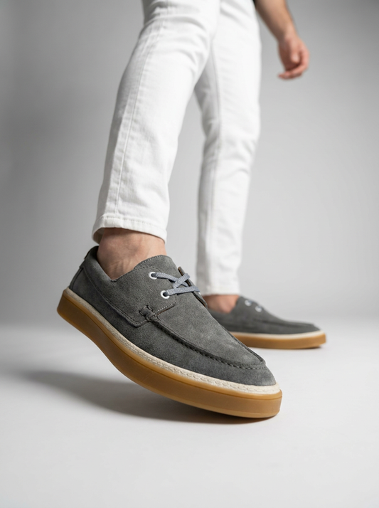 Monaco Suede Loafer - Grey
