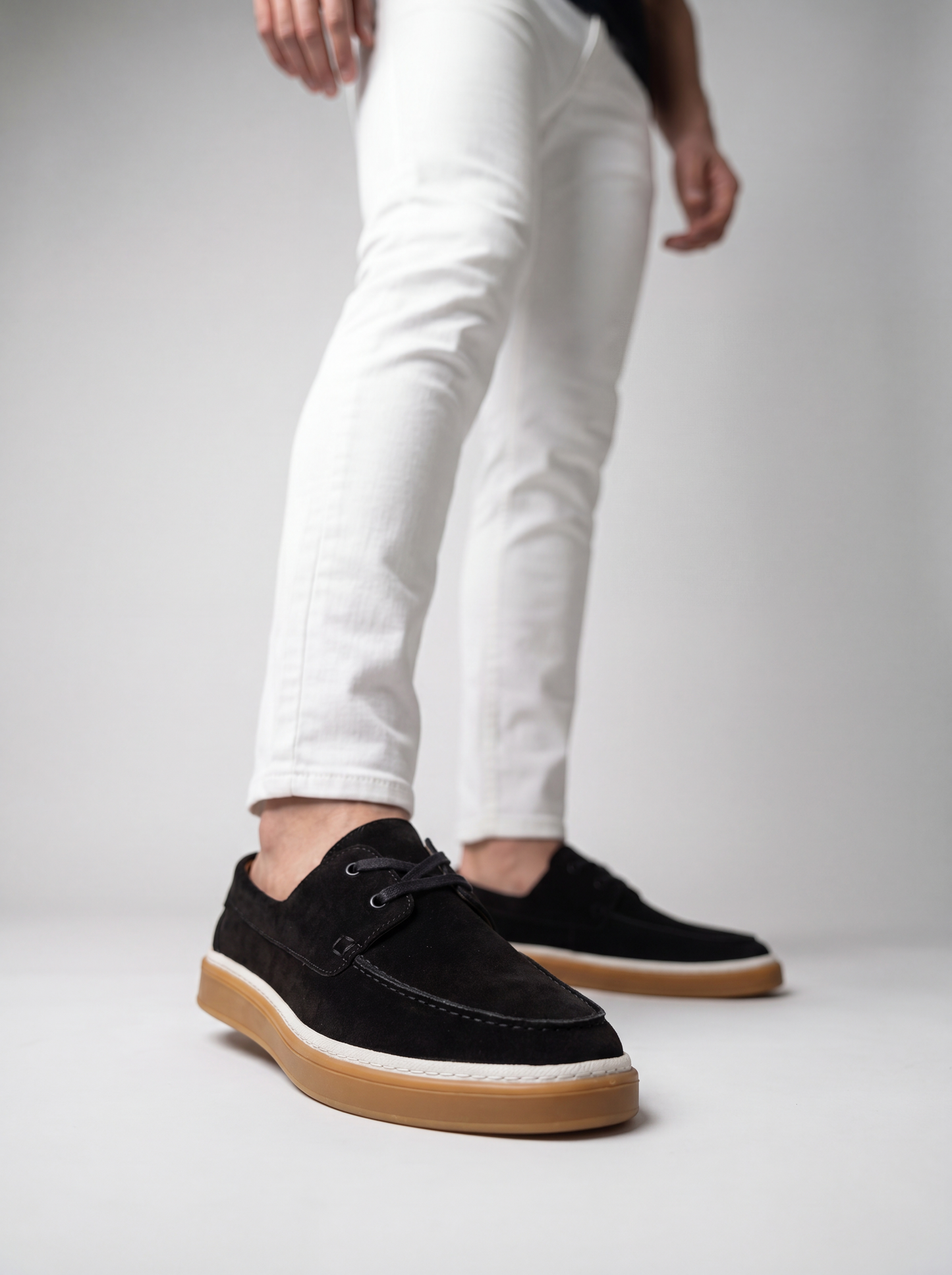 Monaco Suede Loafer - Black