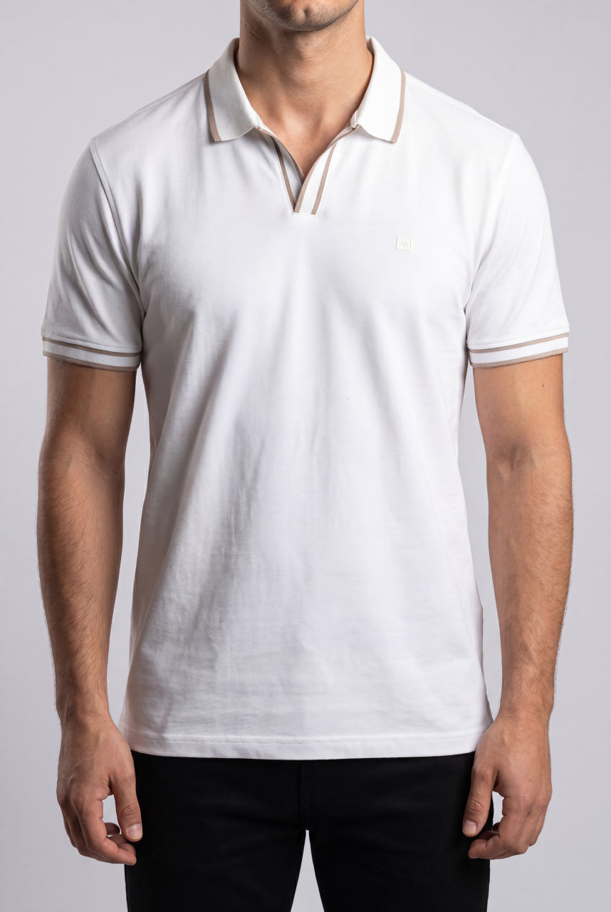 Signature Edge Polo - White