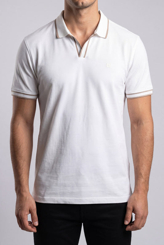 Signature Edge Polo - White